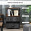 Thumbnail: HOMCOM 3 Drawer Storage Chest Unit Home w/ Shelves Home Living Bedroom Black