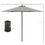 Thumbnail: 2.8m Umbrella Parasol Dark Grey BASE NOT INCLUDED