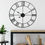Thumbnail: 40CM ROMAN METAL CLOCK BLACK