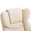 Thumbnail: Padded PU Leather Manual Reclining Armchair Sofa Chair w/ Footstool Cream