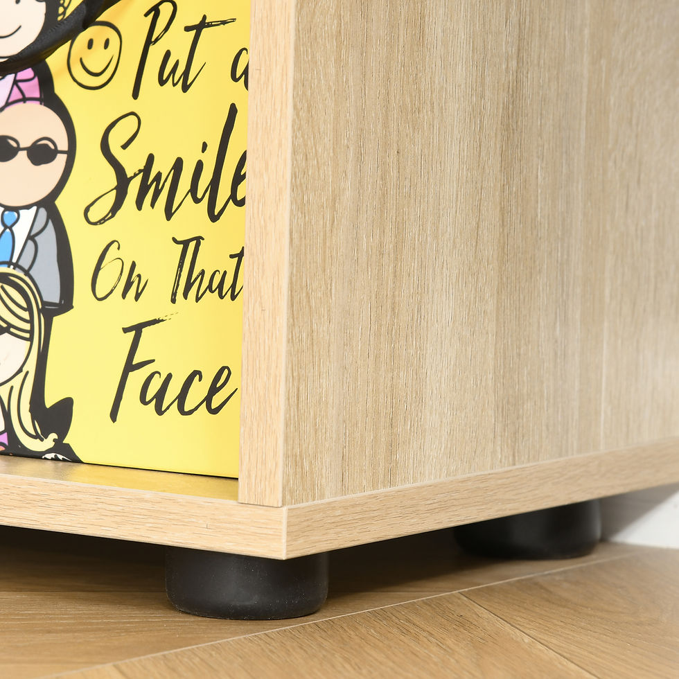 Thumbnail: 178cm 8-Shelf Bookcase w/ Melamine Surface Oak Tone Multipurpose 8-Grid