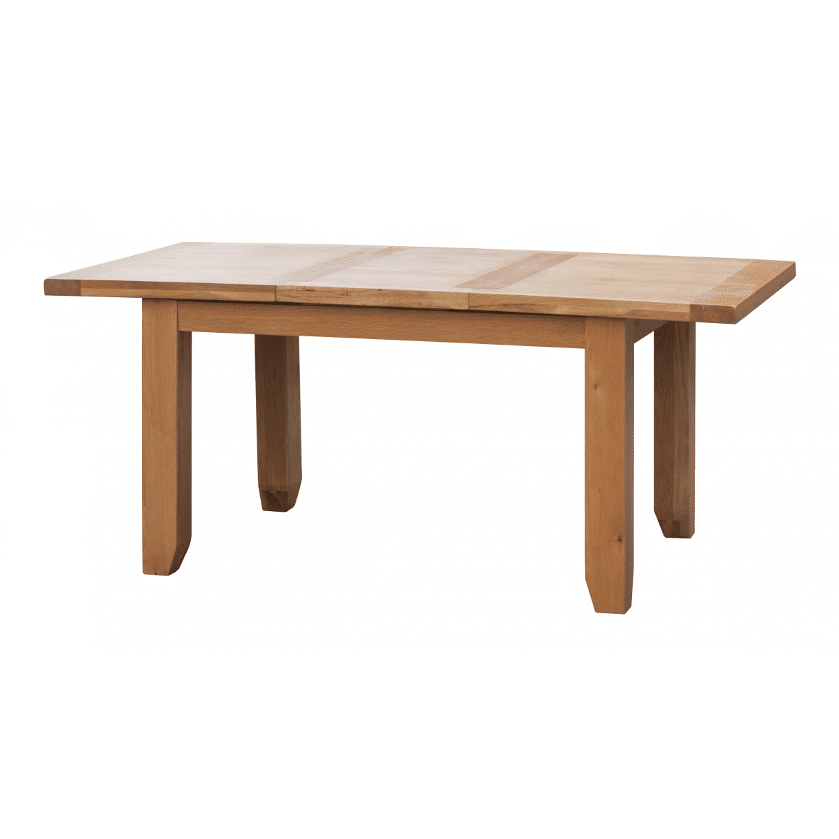 Acorn Solid Oak Rectangular Extending Dining Table Small