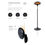 Thumbnail: Debonair Adustable Height Indoor & Outdoor Use Waterproof Patio Heater - Quartz
