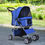 Thumbnail: Pet Stroller Cat Dog Jogger Puppy Pushchair Travel Cart Carrier Walk 4 Wheels