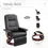 Thumbnail: Ergonomic Recliner Sofa Chair PU Leather Armchair Lounger with Footrest, Black