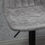 Thumbnail: Set Of 2 Microfibre Retro Tub Bar Stools w/ Metal Frame Footrest Home Seat Grey