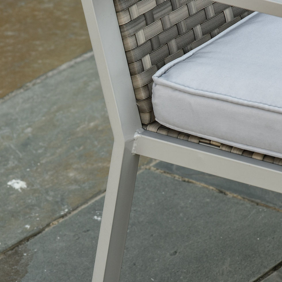 Thumbnail:  4-Piece Outdoor Garden Rattan Seating Furniture Set Grey