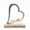 Thumbnail: Love Heart Wood & Metal Ornament