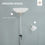 Thumbnail:  Steel Duo-Head Floor Lamp Silver 