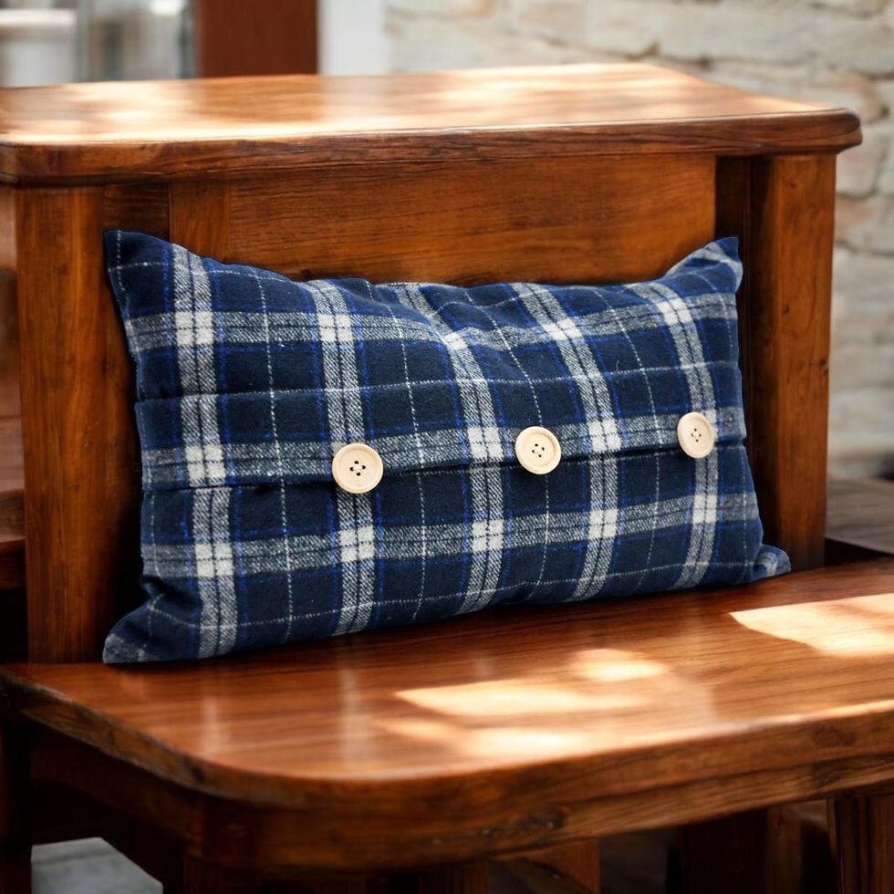 Thumbnail: 30 X 50CM BLUE  VELVET CUSHION COVER ONLY