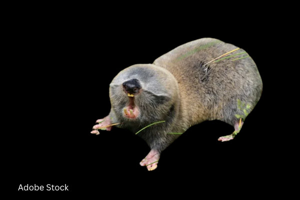 Sandy Mole Rat (Spalax arenarius) in the wild