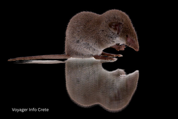 Cretan White-toothed Shrew (Crocidura zimmermanni) in the wild
