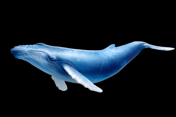 Blue Whale (Balaenoptera musculus) in the wild