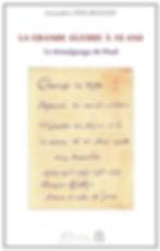 Couverture du livre La Grande guerre à 18 ans avec la photo d'un texte manuscrit par le soldat Paul