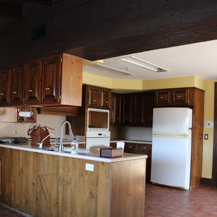 This space needed to be brighten up and opened up by eliminating the upper cabinets.