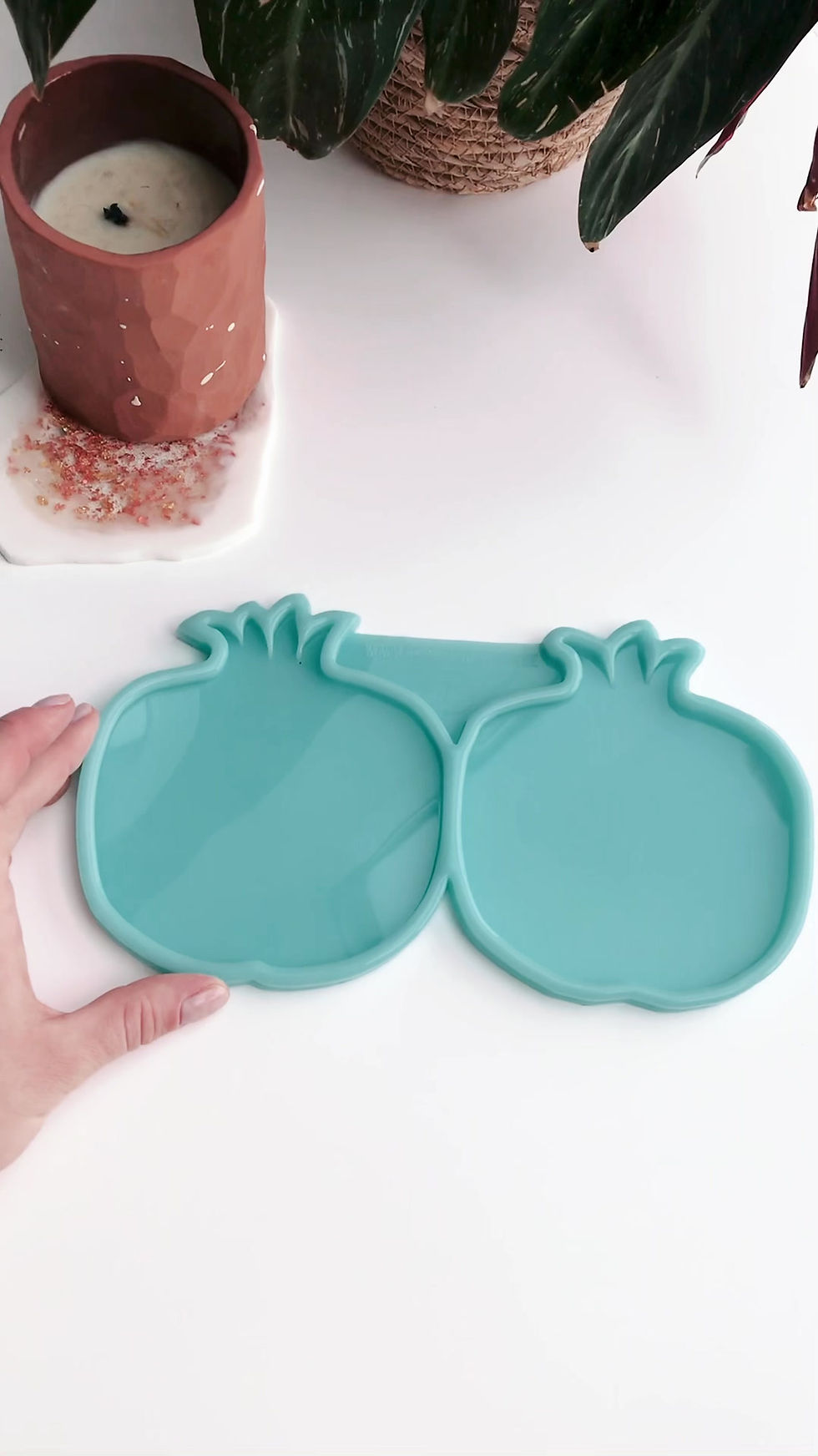 Прев'ю: Model No. 72 silicone mold cup holders "Pomegranate",pair,13*11.5cm