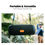Küçük resim: WHALE With Nylon Strap – Bluetooth IPX7 Waterproof Portable Outdoor Speaker With