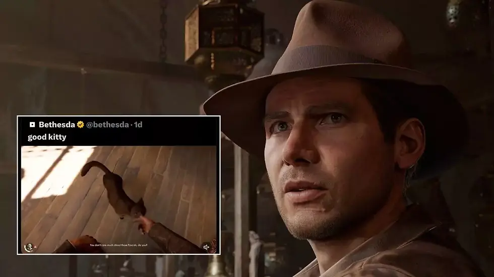 Indiana Jones DLC Clip.