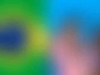 Brazilian flag beside a duo from GTA Vice city.