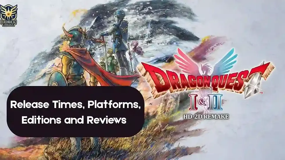 Square Enix’s DQ 1 & 2 HD‑2D Remake hits consoles and PC Oct 30. Learn about global release times, editions, and pricing.