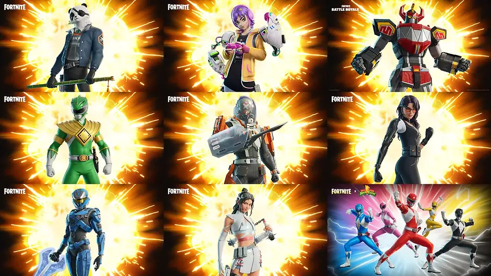 All Fortnite C6S4 battle pass skins.