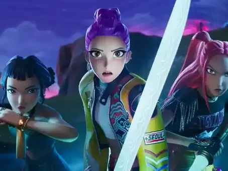 Rumi, Mira, and Zoey skins from K-pop Demon Hunter in fortnite.