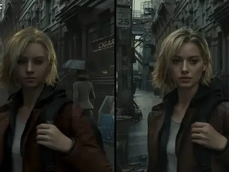 Split image comparing DLSS 5 off and on. The Resident Evil Requiem example drew particular attention, with many pointing out that protagonist Grace Ashcroft looked unrecognizable compared to her original design.
