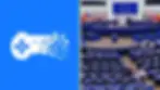 Split screen: stop killing games controller on blue, and EU Parliament chamber with delegates beneath the EU flag.