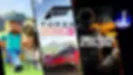 Split image: Minecraft with a pixelated character and dog, Forza Horizon 5 with a red car, Call of Duty: Black Ops 6 with soldier. PlayStation logo.