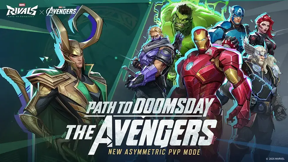 Path to Doomsday: The Avengers skin includes Loki, Hulk, Thor, Black Widow, Captain America, Iron Man, and Hawkeye skin in Marvel Rivals (via Netease).