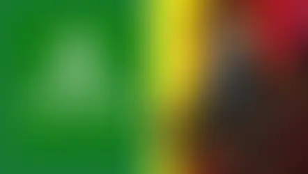 Xbox Game Pass logo on green beside a neon cyberpunk 2077 game poster with four tense characters on a yellow-red background.