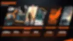 Tom Clancy’s The Division Franchise roadmap with images of figures and settings from The Division. Includes seasons and events from 2025-2026, with orange accents.
