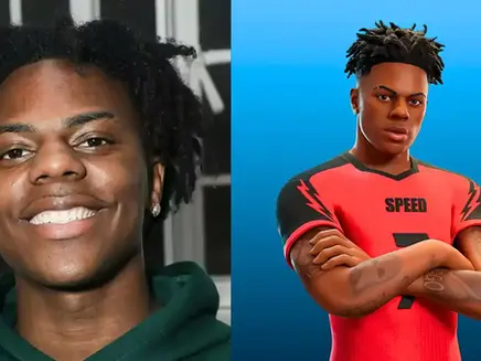 IShowSpeed and his Fortnite Icon Series skin.