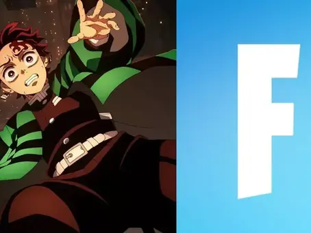 Tanjiro Kamado from Demon Slayer in Fortnite.
