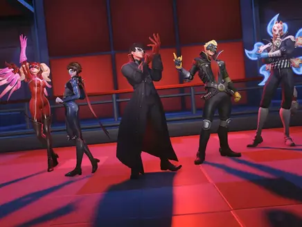 Overwatch 2 x Persona 5 Phantom Thieves aesthetics.