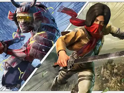 Assassin’s Creed Shadows x Attack on Titan crossover skins.