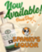 Now Available in Select Spanky's Liquor Locations