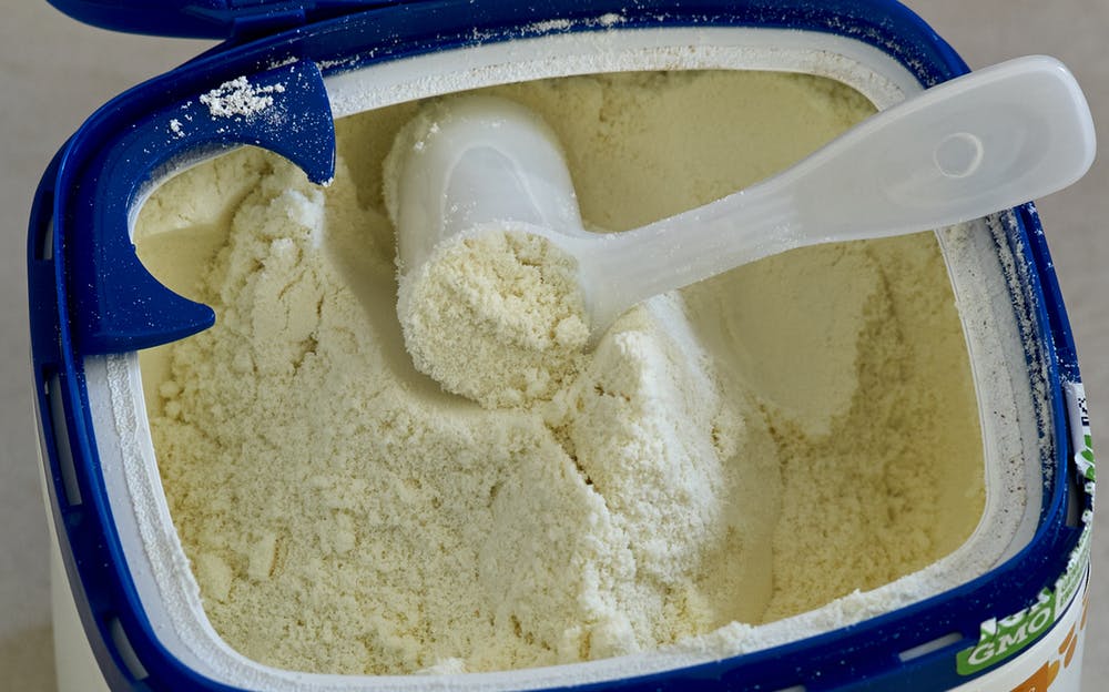 black stuff in baby bottle