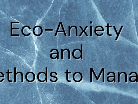 Eco-Anxiety and Methods to Manage