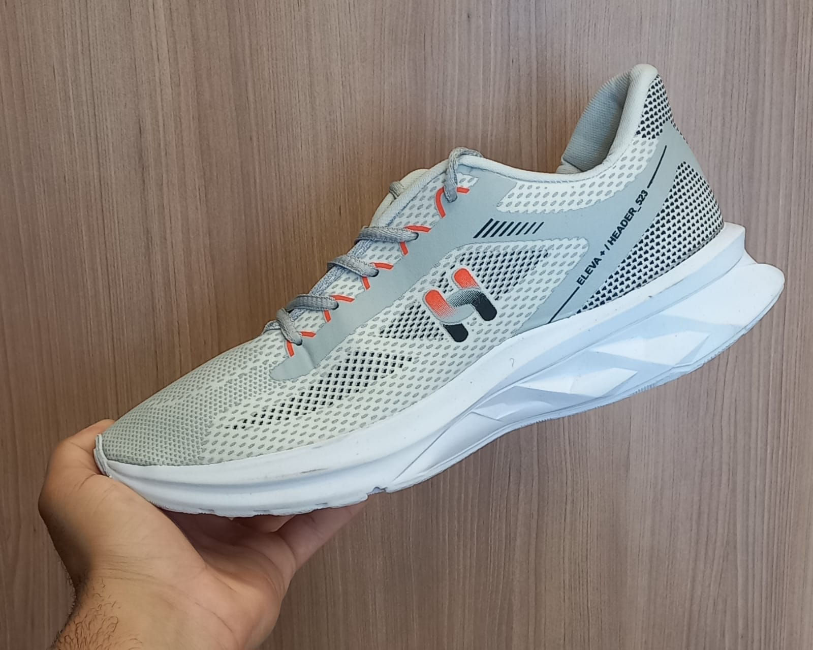 Tenis Header Run Cinza/Laranja