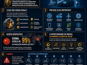 Terras Raras: O "Ouro Invisível" que dita o futuro da tecnologia e o despertar do Brasil