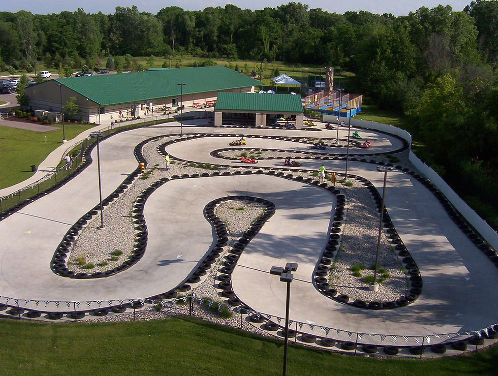 Aerial View Formula Go-Kart Track
