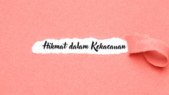 Menemukan Hikmat dalam Kekacauan
