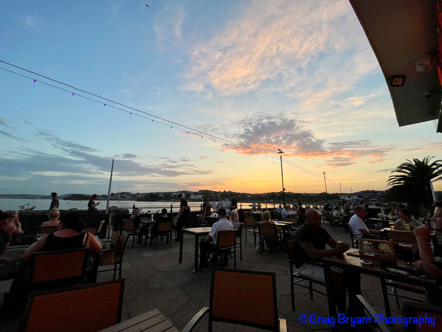 sunset, beach, Torquay, sea, Views, Devon 