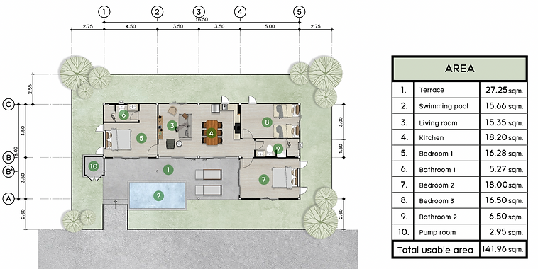 3 Bedroom Pool Villa