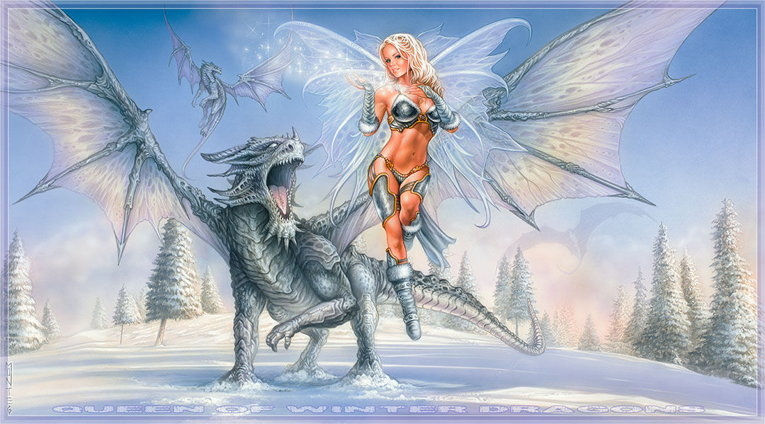 Queen of Winter Dragons Print