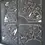 Miniature : tableau abstrait noir et argent