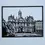 Miniature : place des terreaux Lyon découpé sur papier noir sur fond bleu