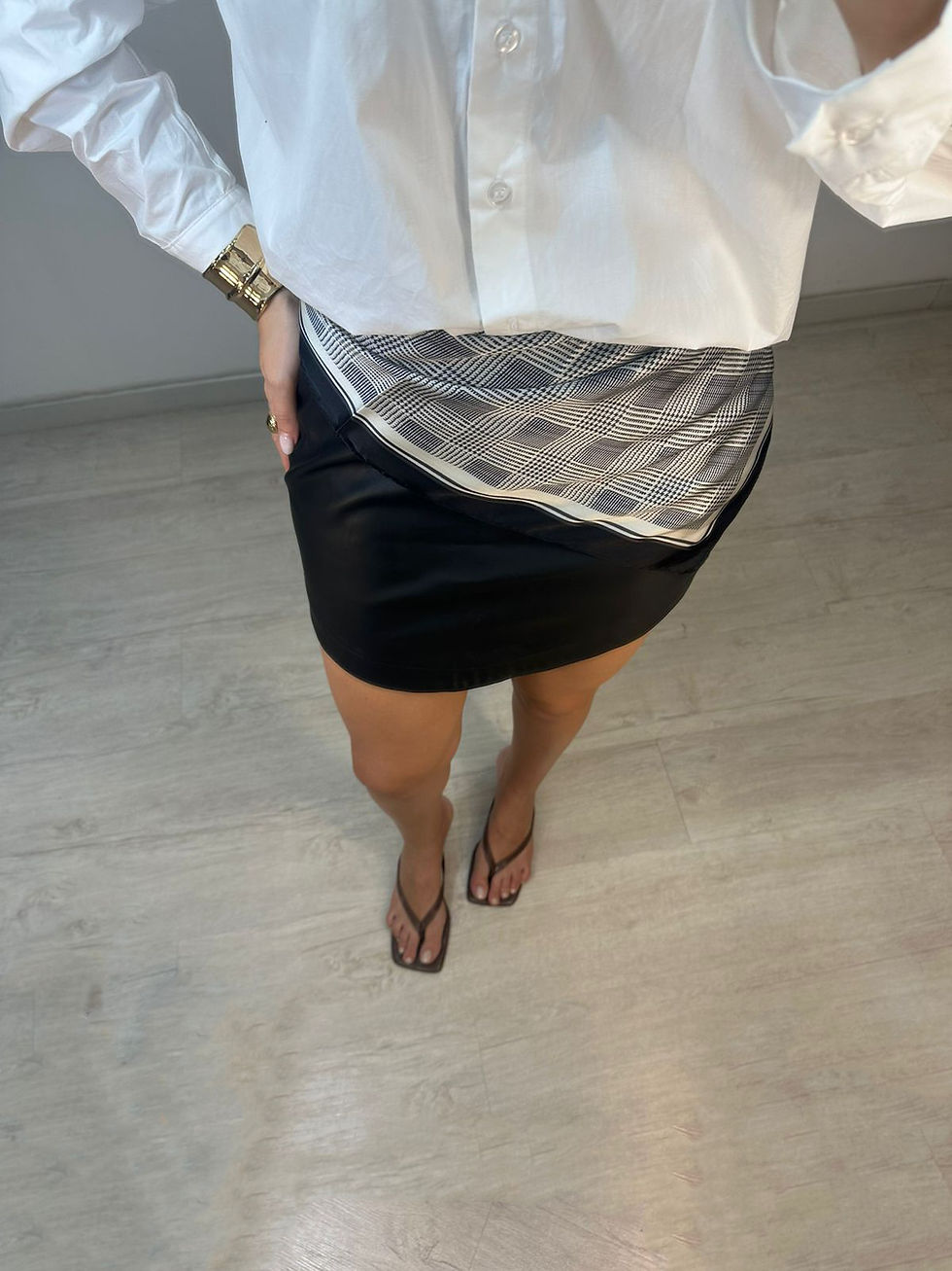 Miniatura: Lenço Estampado Preto