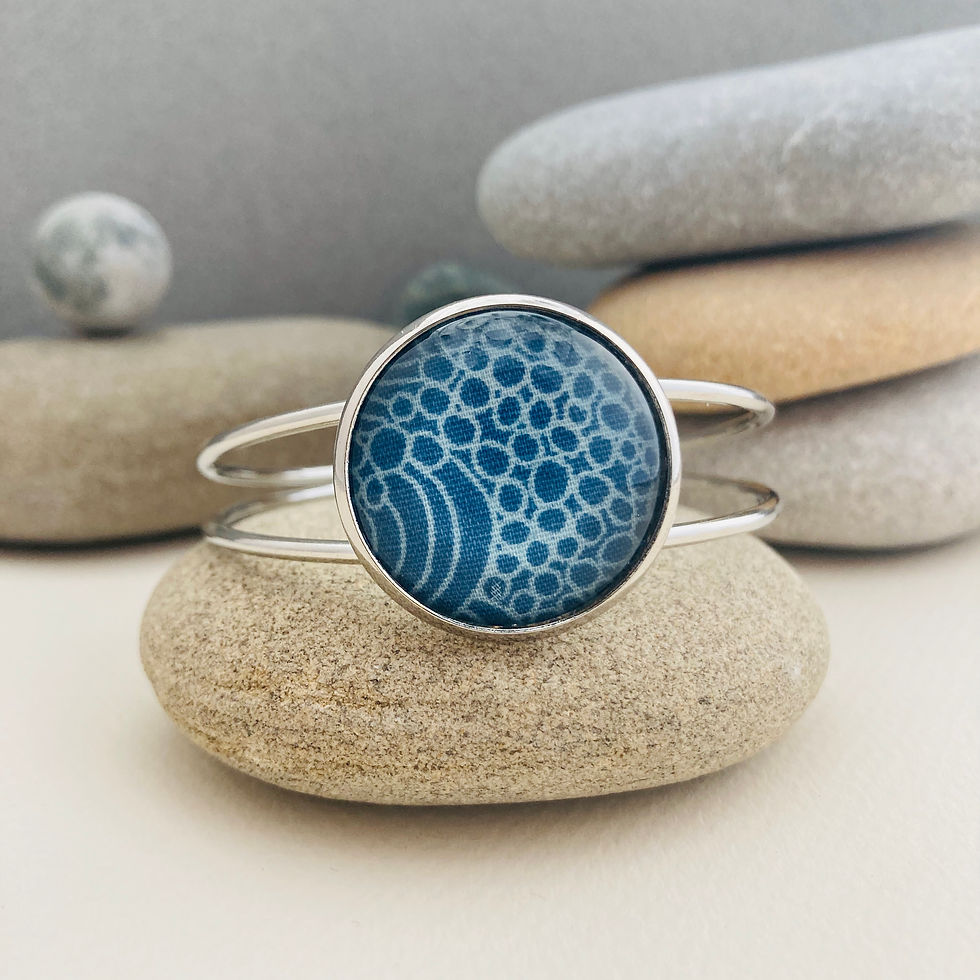 Bracelet rigide tissu